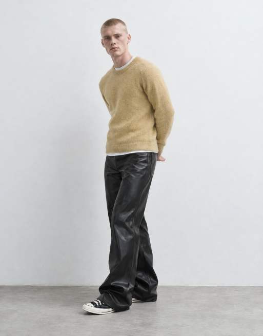 ASOS DESIGN pantalon large évasé noir, 9 de 10