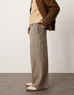 Pantalon Habillé Femme Express Editor Taille 2R - Marron, Polyester, Neuf Sans Étiquettes