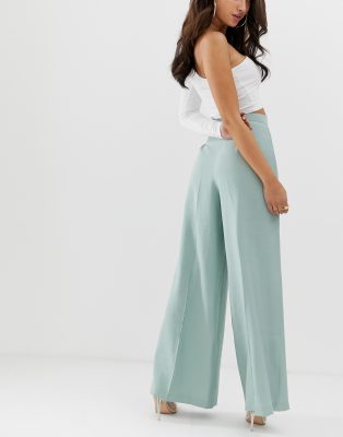 pantalon ample vert