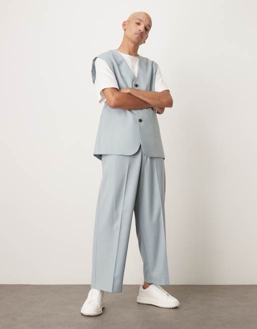 ASOS DESIGN - Pantalon met ballonpijpen in lichtblauw