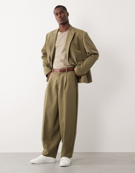 ASOS DESIGN - Pantalon met ballonpijpen in vaalgroen - view 1