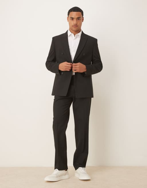 ASOS DESIGN - Pantalon met rechte pijpen in zwart, 2 van 5