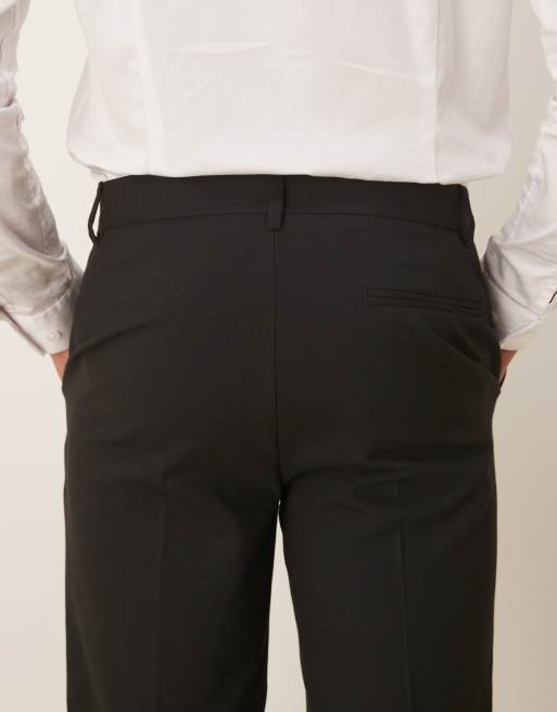 ASOS DESIGN - Pantalon met rechte pijpen in zwart, 5 van 5