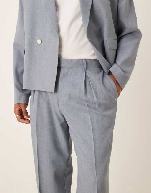ASOS DESIGN - Pantalon met wijde pijpen in blauw, 2 van 5