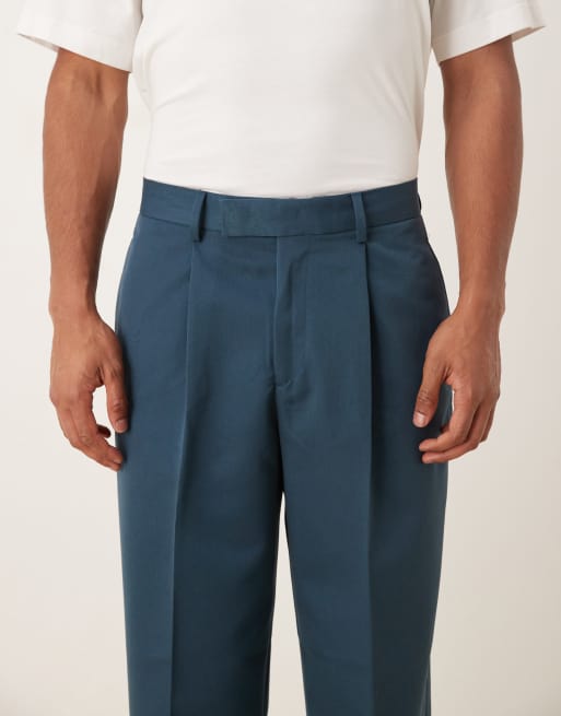 ASOS DESIGN - Pantalon met wijde pijpen in middenblauw , 4 van 5