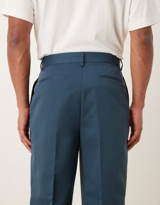 ASOS DESIGN - Pantalon met wijde pijpen in middenblauw , 5 van 5