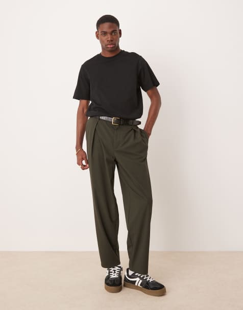 ASOS DESIGN - Pantalon oversize ajusté à pinces prononcées - Gris - view 1