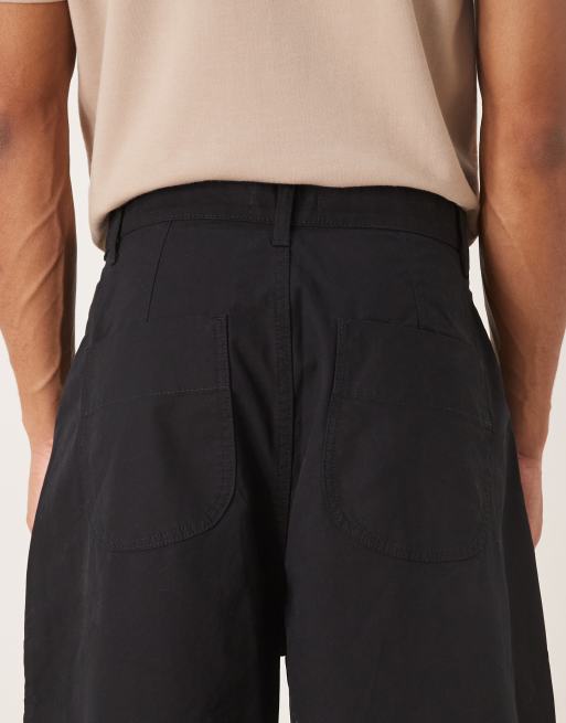 ASOS DESIGN - Pantalon oversize coupe baggy à pinces - Noir, 4 de 5