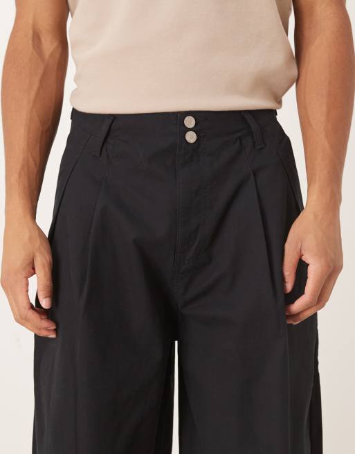 ASOS DESIGN - Pantalon oversize coupe baggy à pinces - Noir, 5 de 5