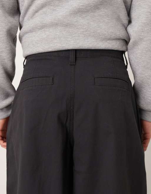 ASOS DESIGN - Pantalon oversize coupe baggy à pinces - Noir, 5 de 5