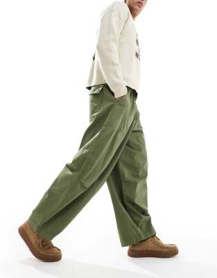 ASOS DESIGN oversized baggy pants in khaki