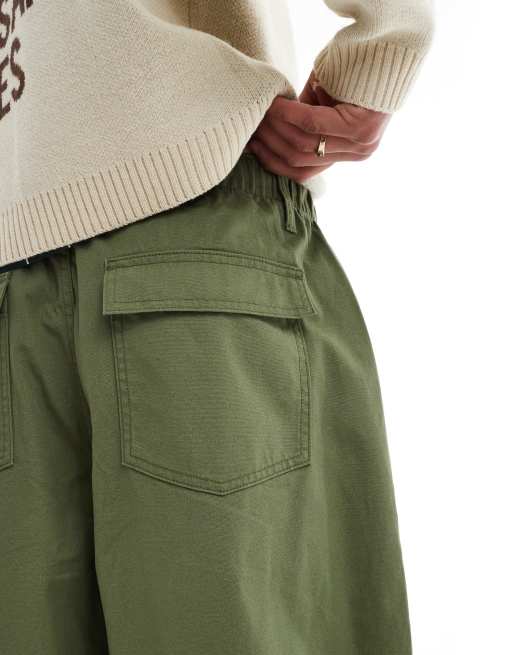 ASOS DESIGN oversized baggy pants in khaki
