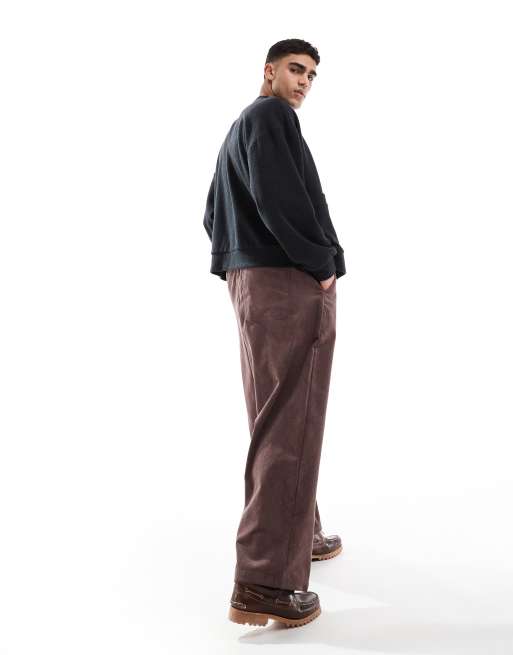 ASOS DESIGN - Pantalon parachute en velours côtelé - Marron, 2 de 5