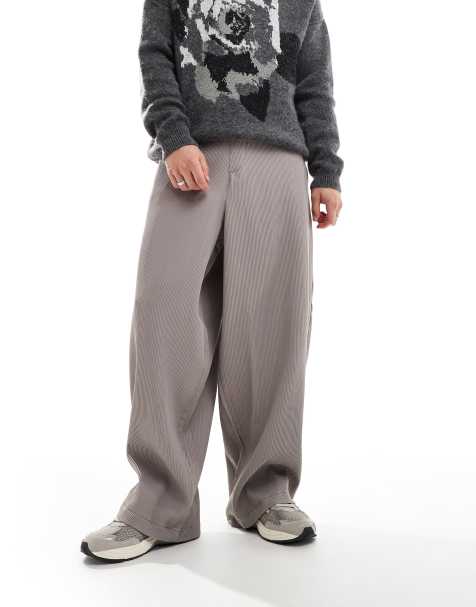 ASOS DESIGN - Pantalon parachute plissé - Neutre - view 1