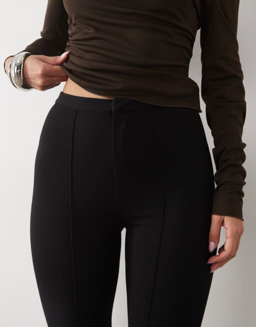 ASOS DESIGN pantalon ponte à sous-pied noir, 4 de 5