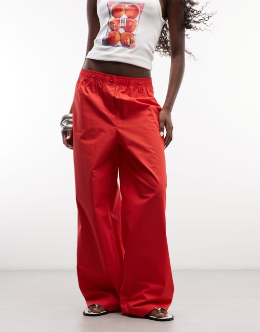 ASOS DESIGN - pantalón recto de poner en rojo, 2 de 5