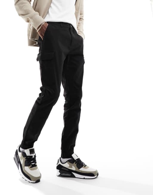 ASOS DESIGN - Pantalon skinny cargo resserré aux chevilles - Noir, 4 de 5