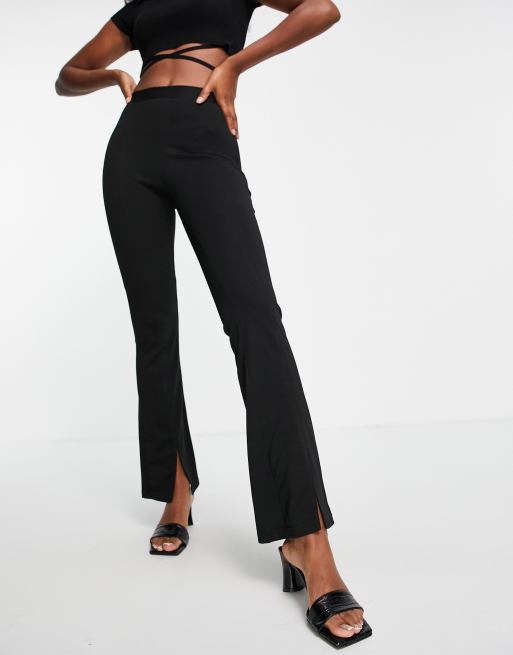 ASOS - Pantalon de jogging slim avec fermeture éclair devant - Noir