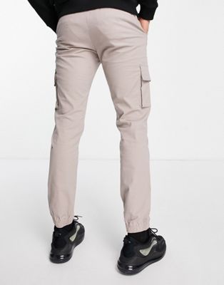 Pantalons cargo Pantalon slim avec poches cargo - Beige