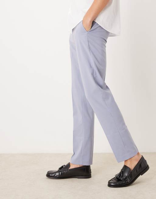 ASOS DESIGN Pantalon slim de mariage coupe elegante Bleu cendre ASOS