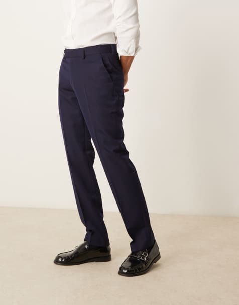 ASOS DESIGN - Pantalon slim élégant - Bleu marine - view 1