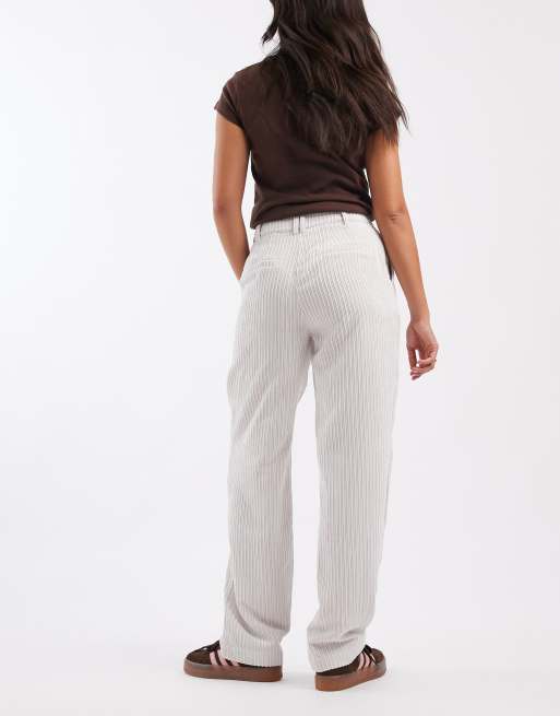 ASOS DESIGN - Pantalon slim en velours côtelé - Crème, 3 de 5