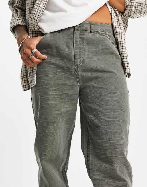 ASOS DESIGN - Pantalon style skateur à poches charpentier - Kaki délavé, 2 de 4