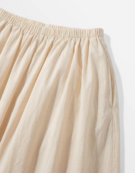 ASOS DESIGN pantalon très large en coton et nylon crème, 9 de 9