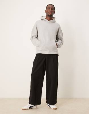 ASOS DESIGN - Pantalon ultra baggy à pinces - Noir