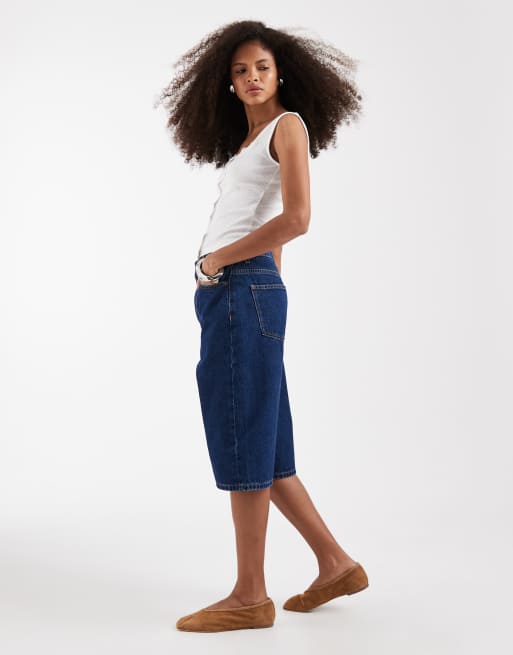 ASOS DESIGN - Pantaloncini bermuda ampi rinse wash, 3 di 5