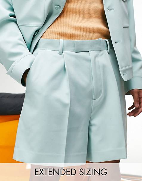 Uomo Abbigliamento da Shorts da Bermuda Pantaloncini bermuda eleganti taglio corto con stampa marmorizzata da Uomo di ASOS in Rosa 