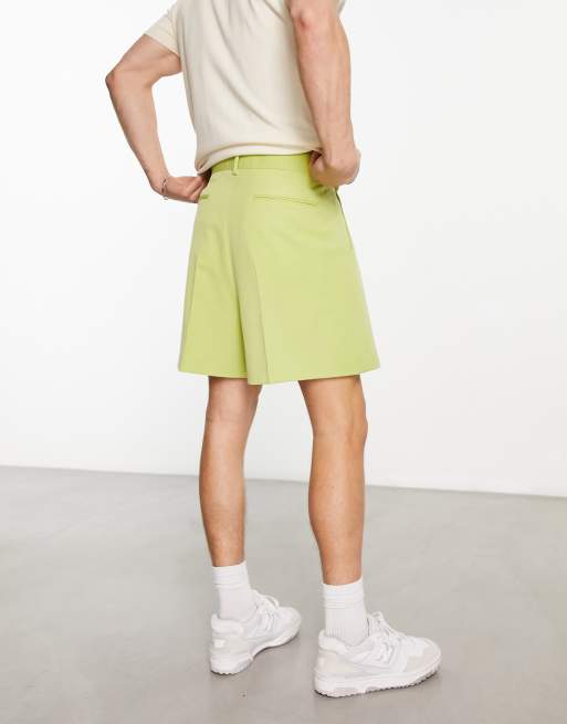 ASOS DESIGN Pantaloncini bermuda verdi eleganti taglio corto ASOS