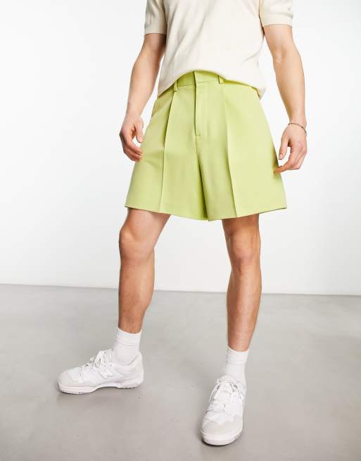 ASOS DESIGN Pantaloncini bermuda verdi eleganti taglio corto ASOS