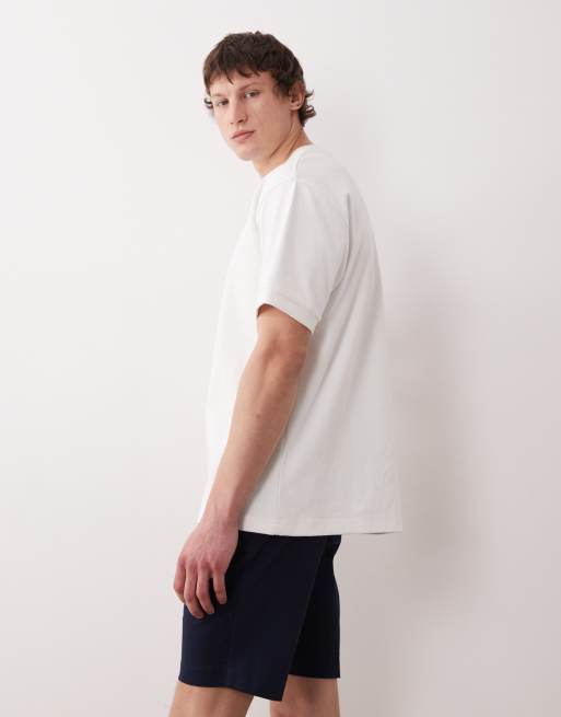 ASOS DESIGN - Pantaloncini chino slim sartoriali in misto cotone blu navy, 3 di 5