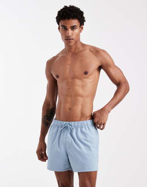 ASOS DESIGN - Pantaloncini da bagno blu taglio corto