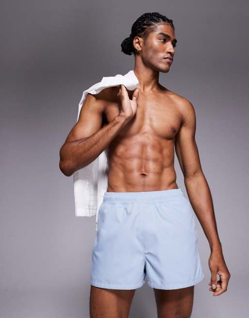 ASOS DESIGN - Pantaloncini da bagno blu taglio super corto