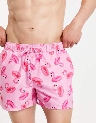 pantaloncini con fenicotteri