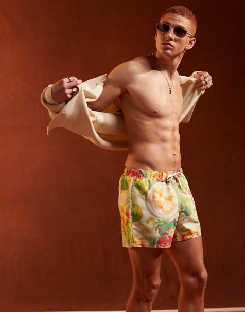 ASOS DESIGN - Pantaloncini da bagno taglio corto con stampa di frutta - view 1