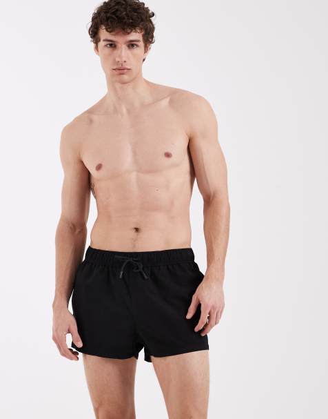 ASOS DESIGN - Pantaloncini da bagno taglio super corto neri - view 1