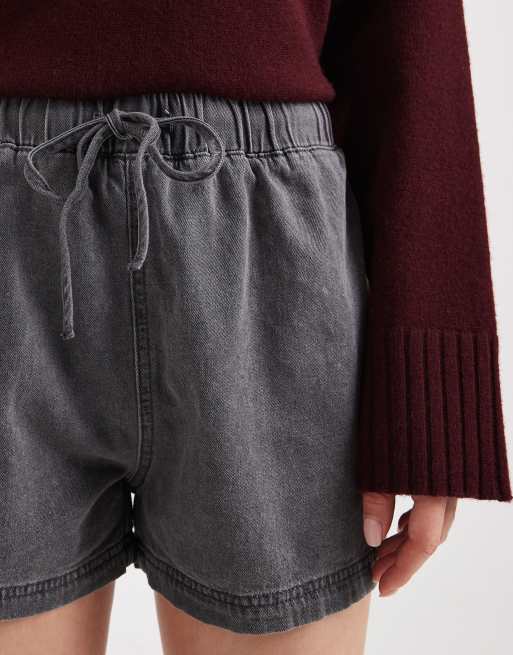 ASOS DESIGN - Pantaloncini da jogging grigi in denim, 5 di 5
