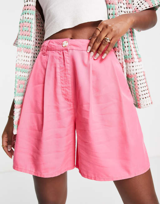 ASOS DESIGN - Pantaloncini dad rosa acceso, 4 di 4