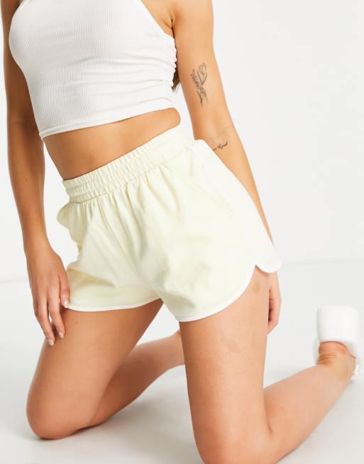 ASOS DESIGN - Pantaloncini della tuta da running color limone con strisce laterali - MULTI, 3 di 4