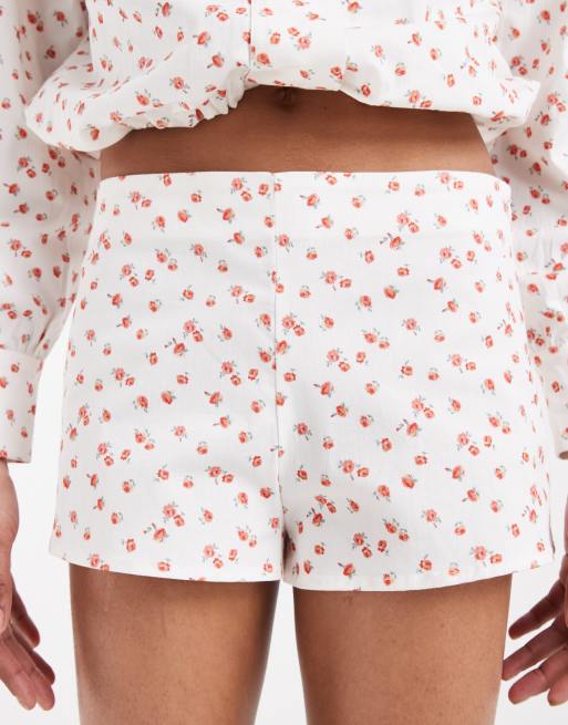 ASOS DESIGN - Pantaloncini micro con stampa a fiorellini in coordinato, 3 di 5