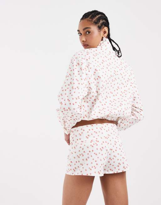 ASOS DESIGN - Pantaloncini micro con stampa a fiorellini in coordinato, 4 di 5