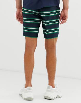 pantaloncini adidas con righe orizzontali