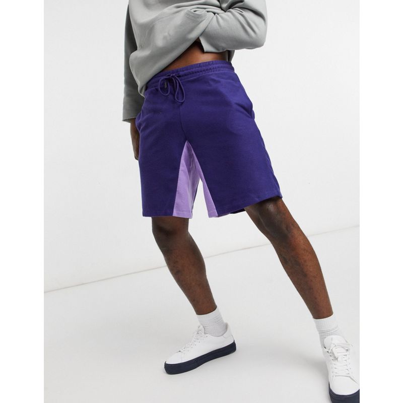 UDBij Coordinati DESIGN - Tuta sportiva con pantaloncini oversize in pile color block