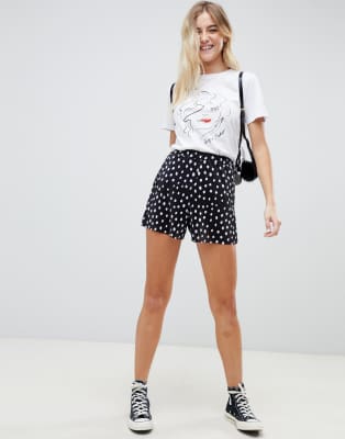 pantaloncini plissettati