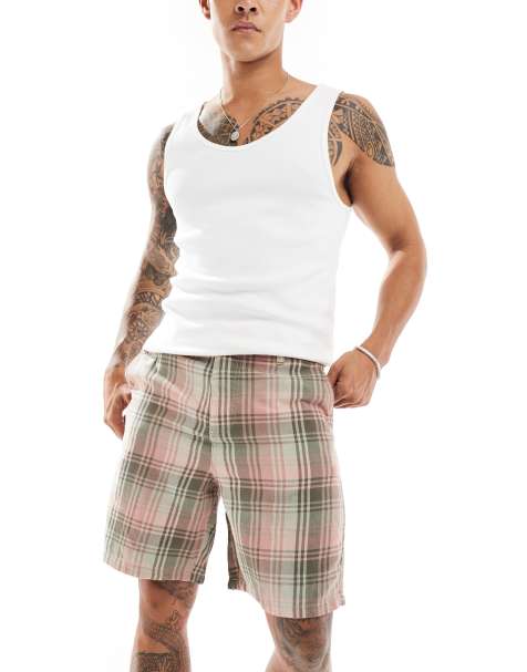 ASOS DESIGN - Pantaloncini rosa a quadri - view 1