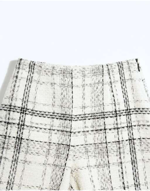 ASOS DESIGN - Pantaloncini sartoriali corti a quadri in bouclé, 8 di 12
