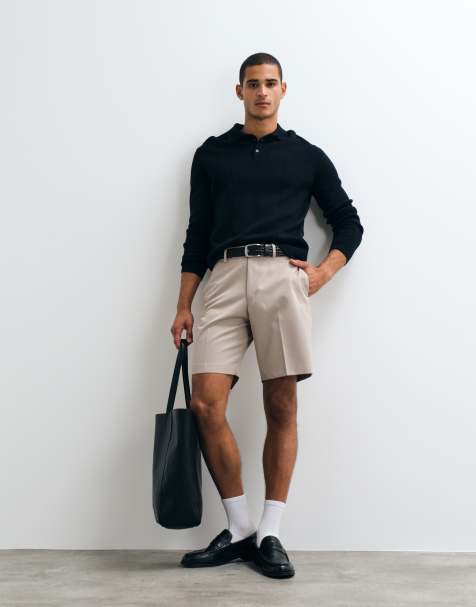ASOS DESIGN - Pantaloncini sartoriali regular color pietra - view 1